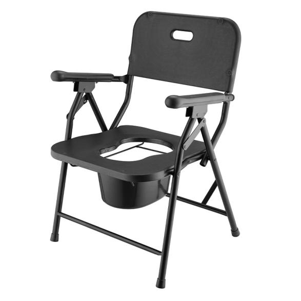 Natitiklop na Carbon Steel Plastic Toilet Chair